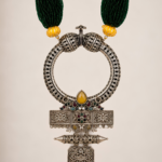 Safar Green Beaded Statement Neckpiece | House of Evia